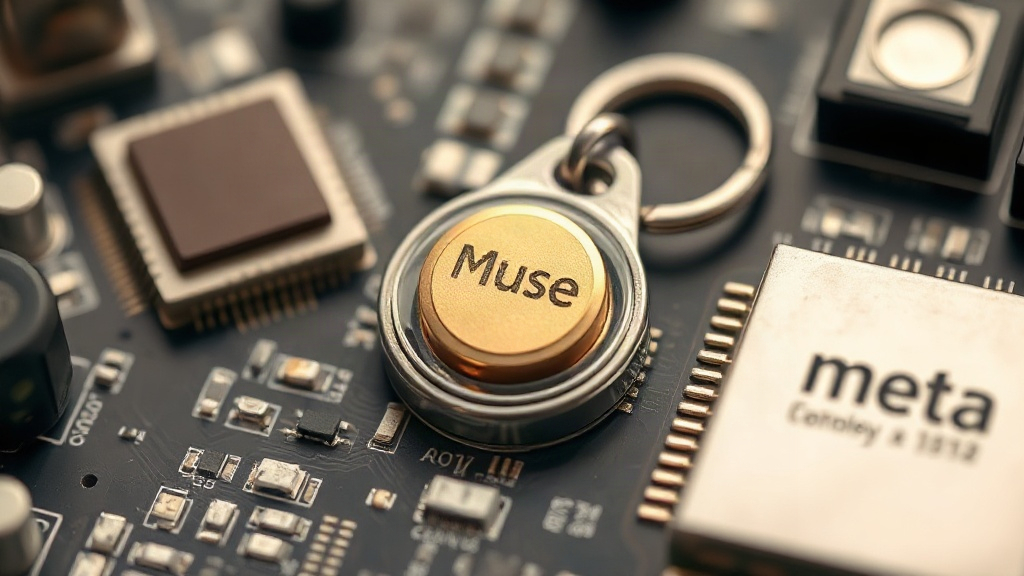 A close-up of Meta's Muse Charm, showcasing its compact design suitable for a keychain