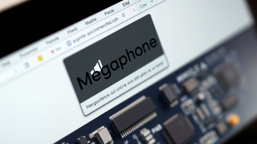MacBook Pro screen displaying the Megaphone application interface