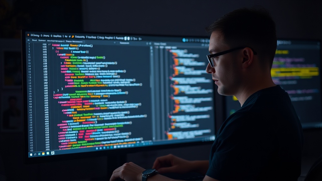 Developer reviewing AI-generated code suggestions in an IDE