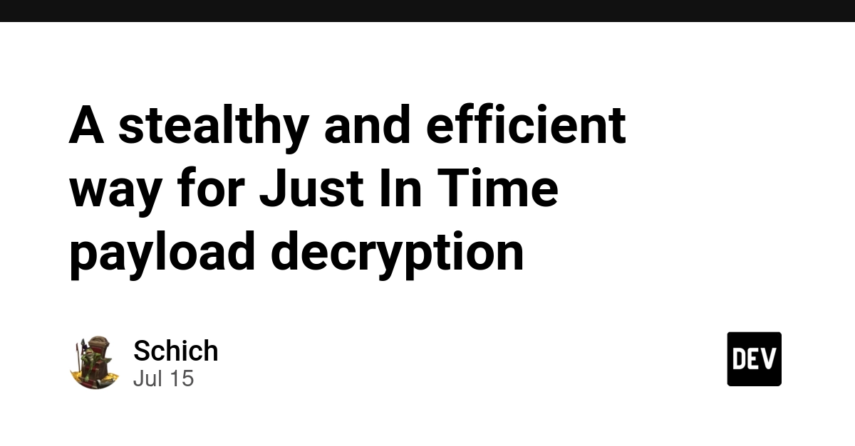 Just-In-Time Payload Decryption: A New Approach for Red Teaming