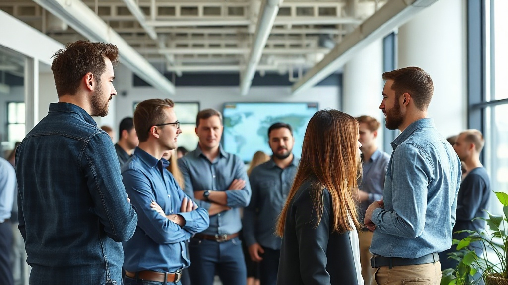 European AI safety startup founders gathered at a technology conference