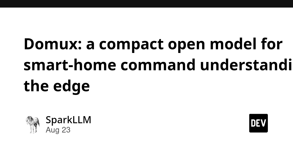 Domux: iFlytek's open model for on-device smart home command understanding