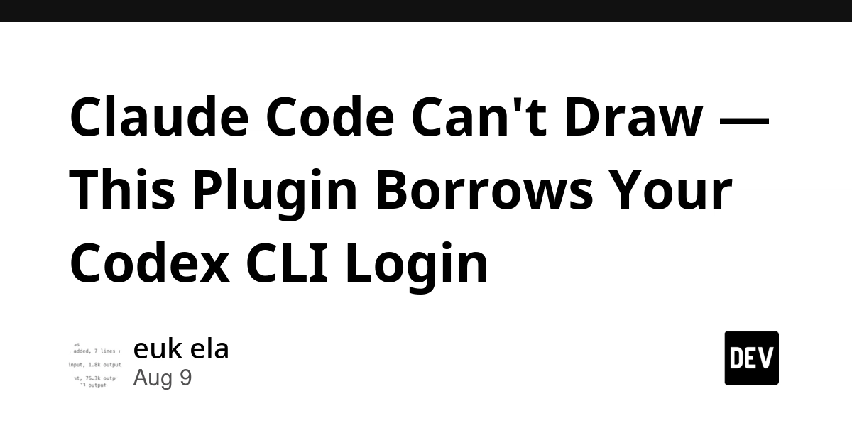 Claude Plugin Routes Image Generation Through Codex CLI