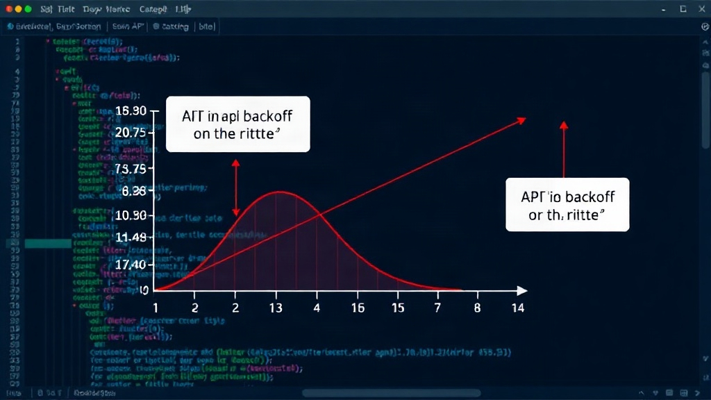 Diagram illustrating exponential backoff with jitter for API retries