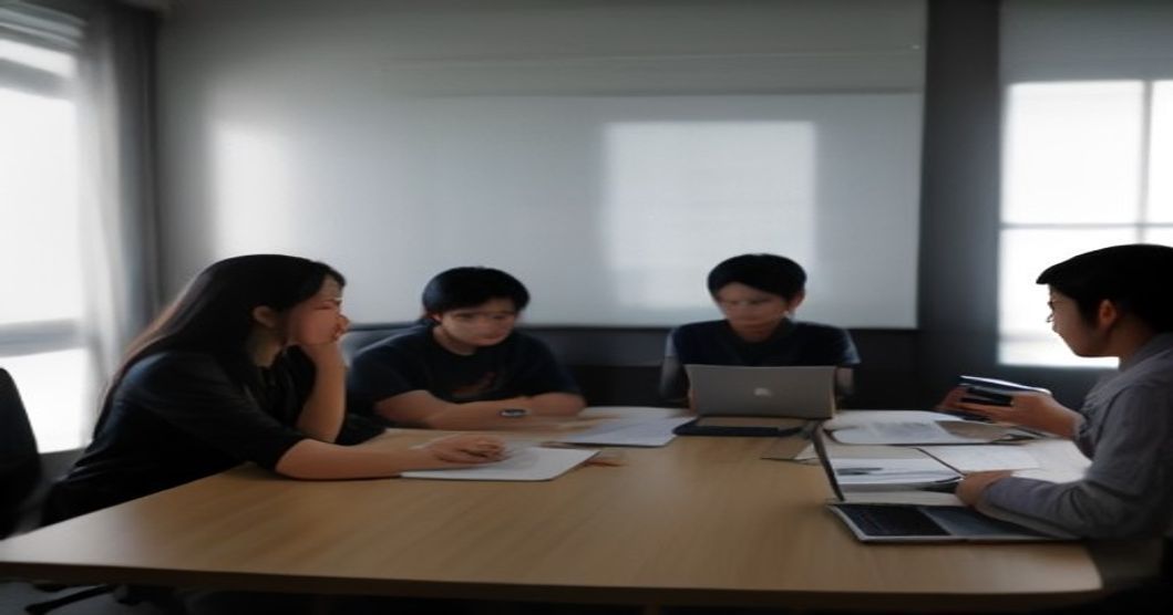 Team members collaborating virtually on a shared product roadmap