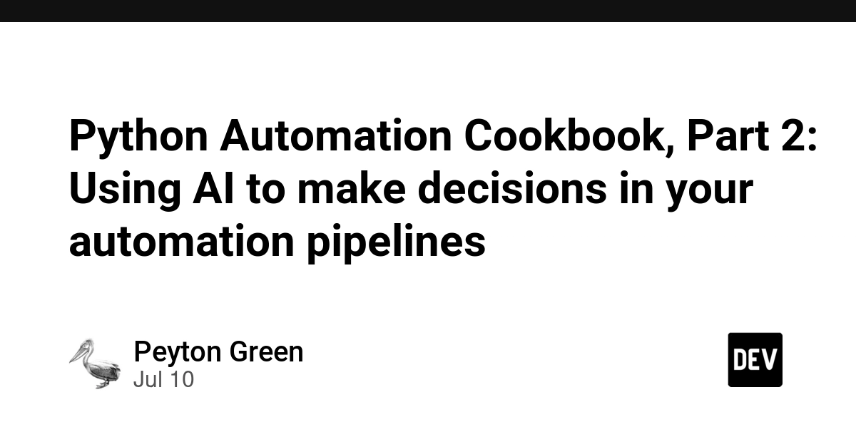 Python Automation: AI Decisions Replace If/Else Chains