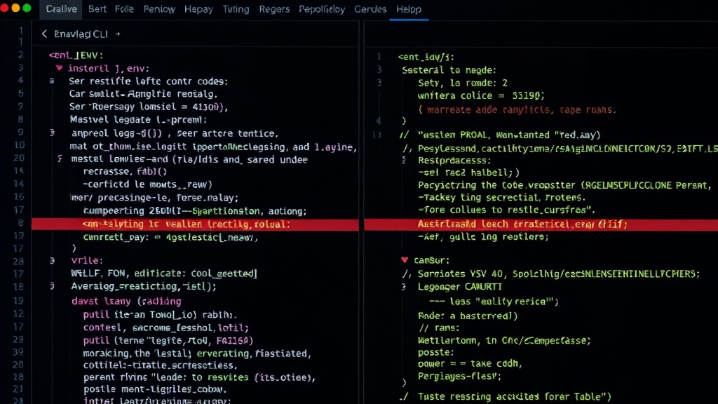 Envalign CLI output showing synchronized .env and code, highlighting discrepancies.