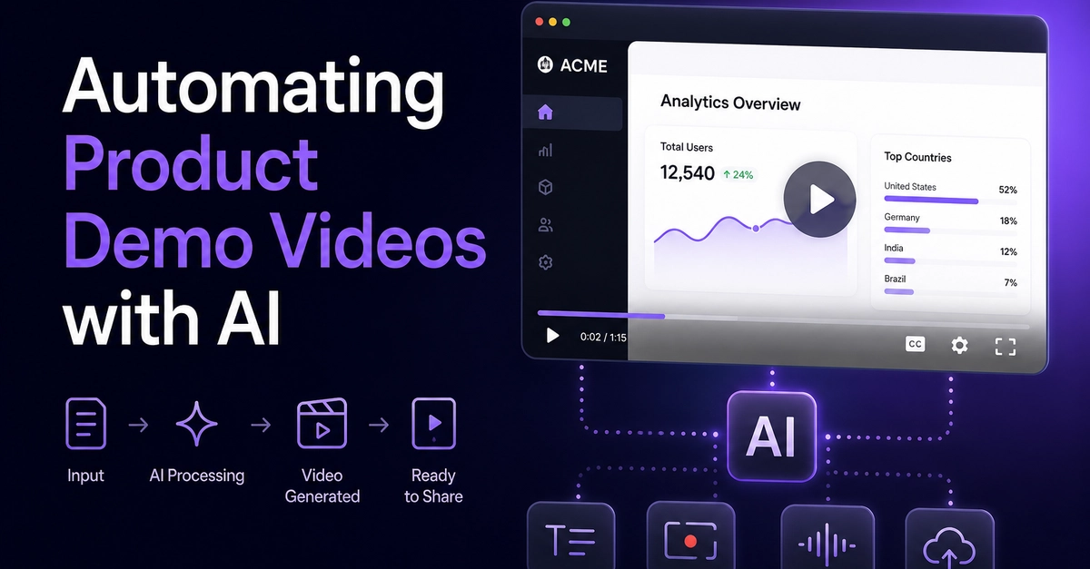 AI Workflow Turns Release Notes into SaaS Product Demos