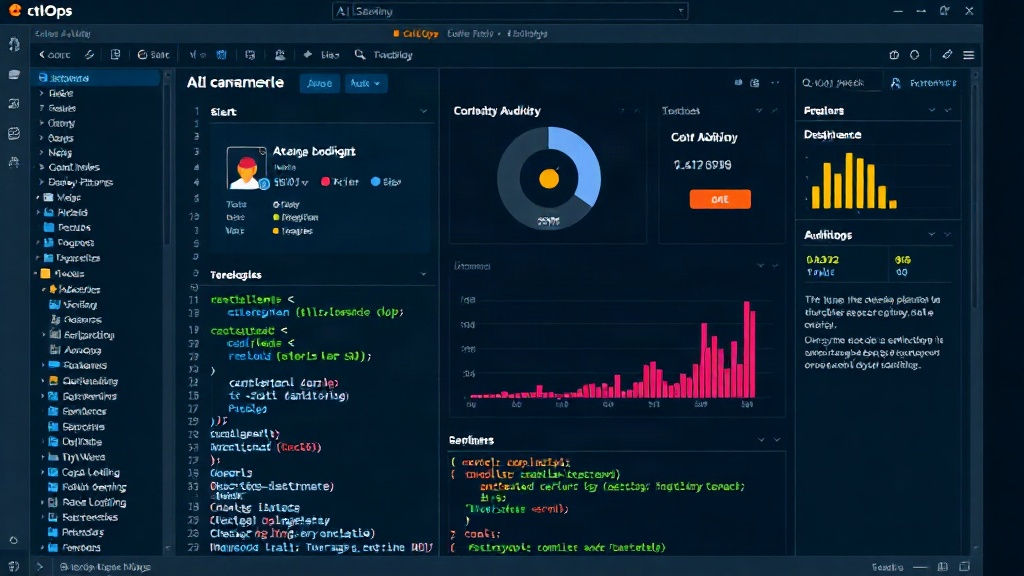 AI dashboard showing real-time server auditing alerts and compliance status