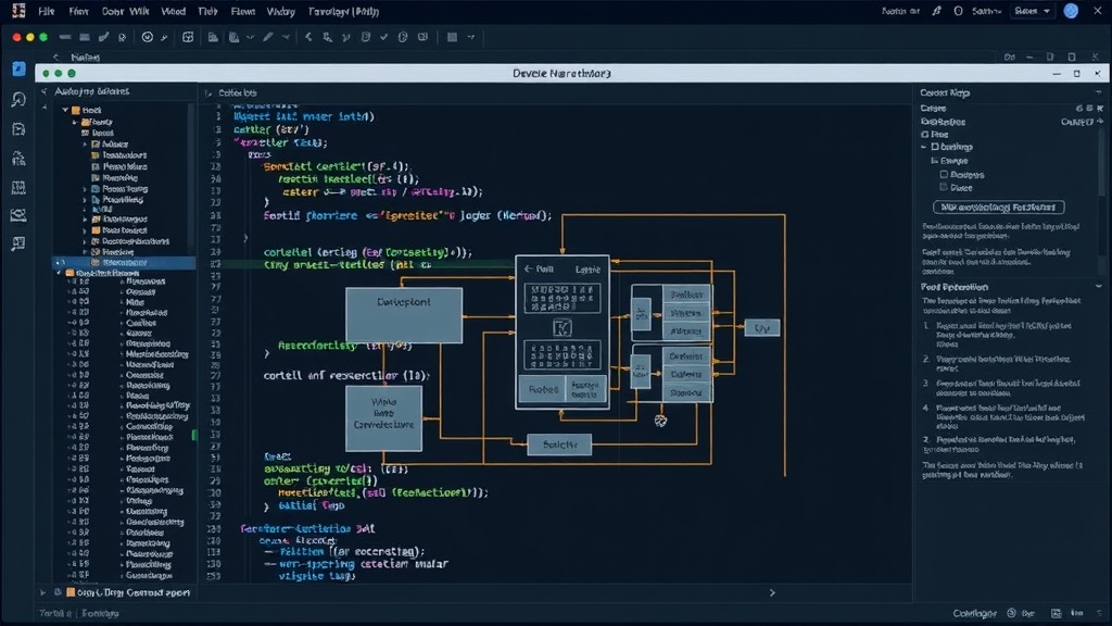 Developer’s schematic showing the low-level architecture of the custom 3D renderer