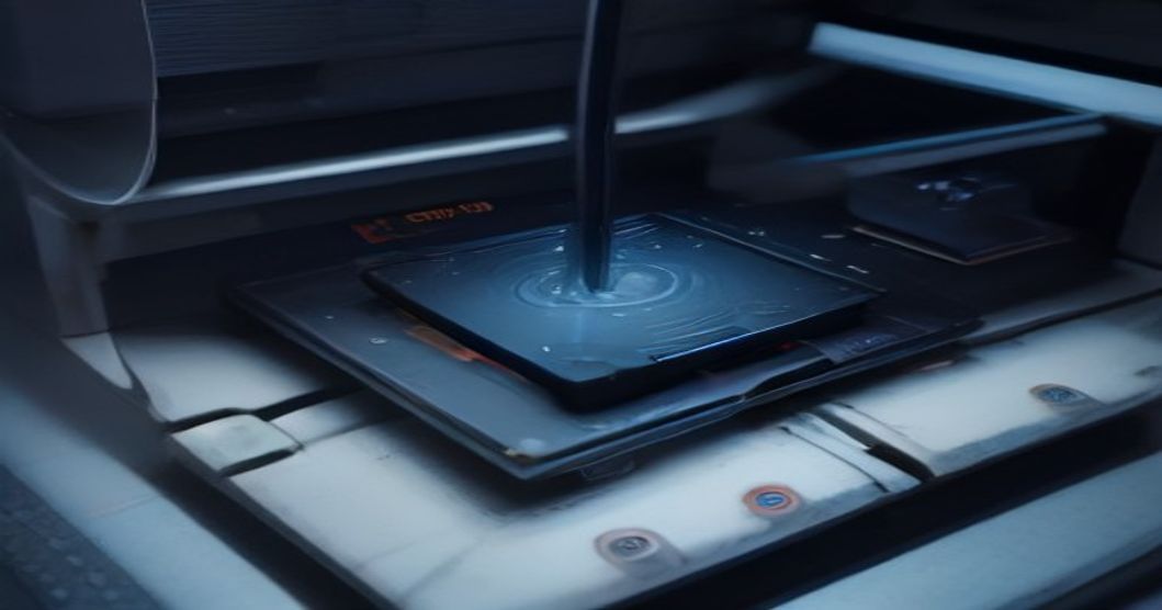 QIDI Plus5 3D printer showcasing a complex, multi-material print