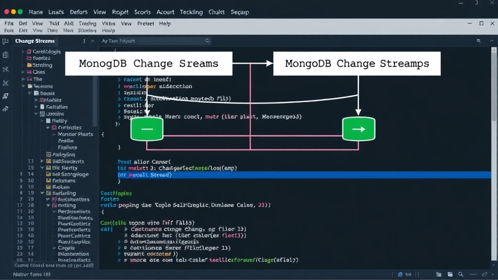 Diagram illustrating MongoDB Change Streams versus oplog tailing for real-time data synchronization.