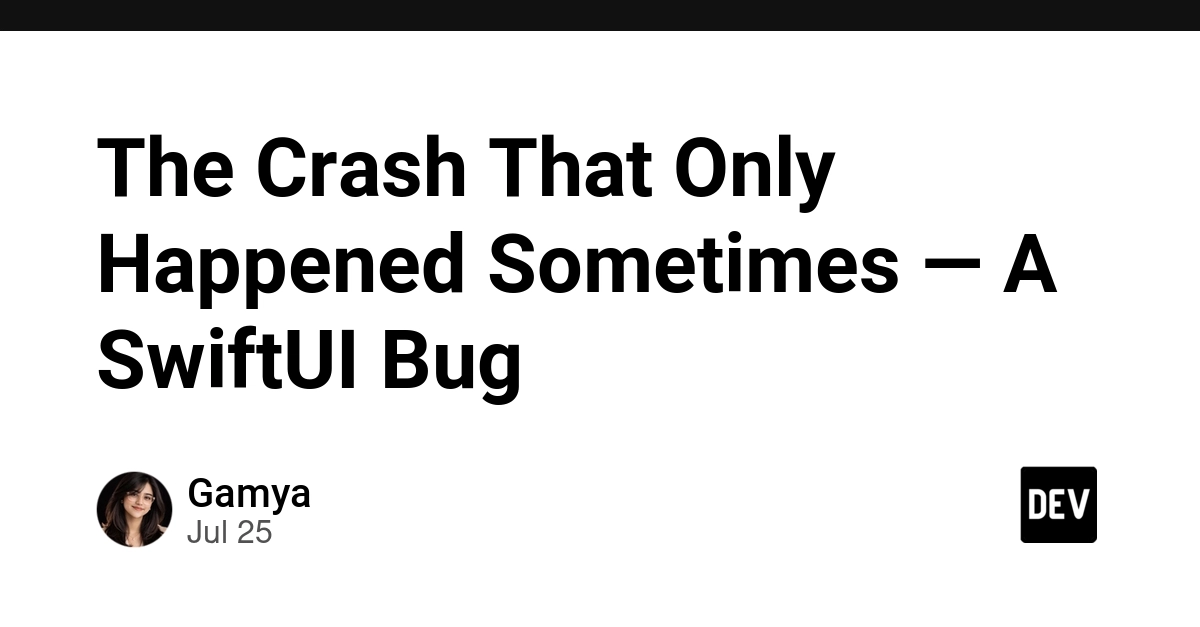 SwiftUI List-to-Detail Crash: Force Unwrap and View Rendering Bug