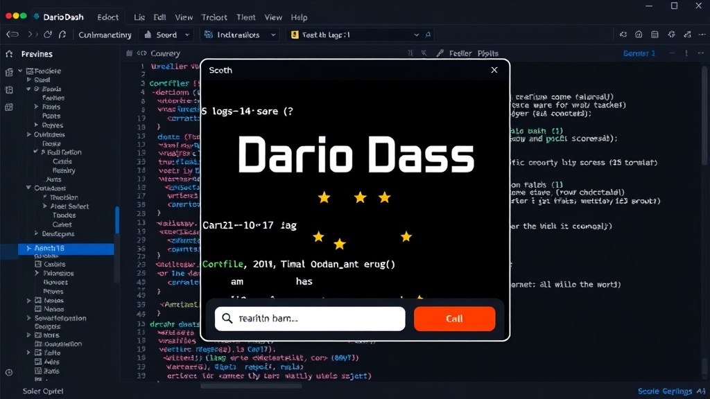 Dario Dash browser game interface showing gameplay and score submission