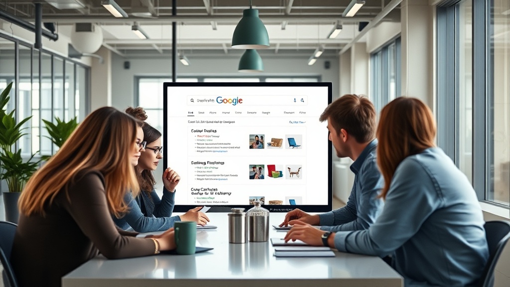 Screenshot of Google search results page highlighting comparison shopping service integration