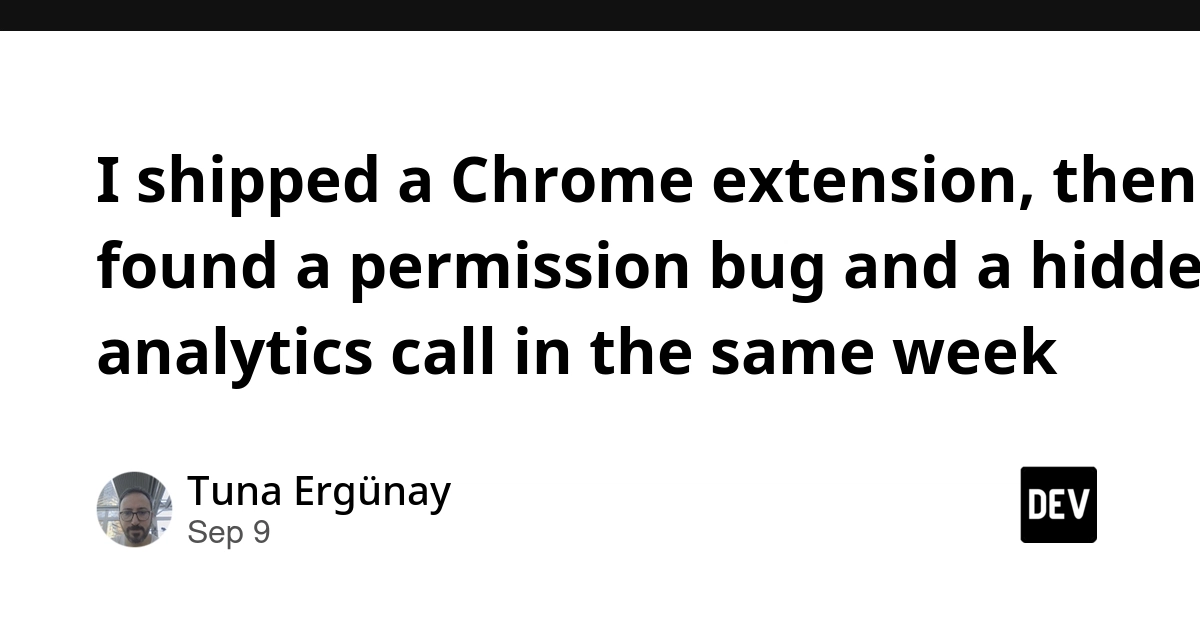Chrome Extension 'Network Sniper' Shipped with Hidden Analytics, Permission Bug