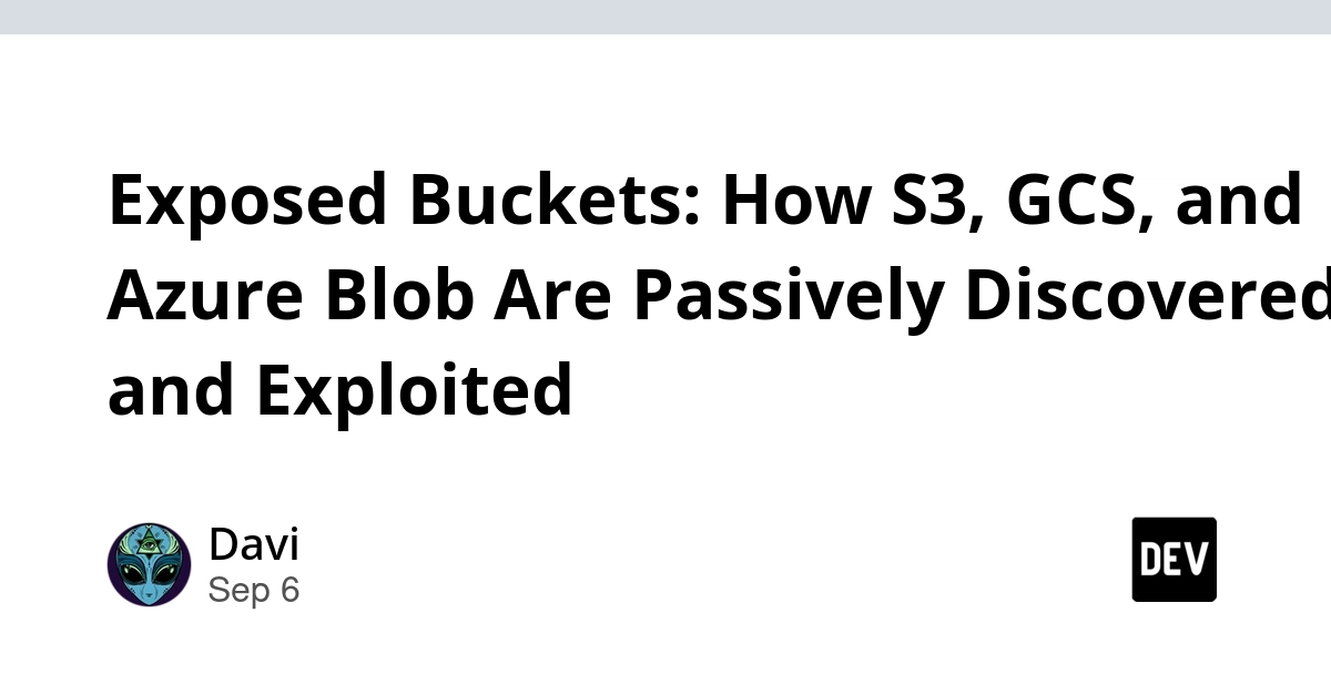 Exposed Cloud Buckets: Passive Discovery Fuels Exploits