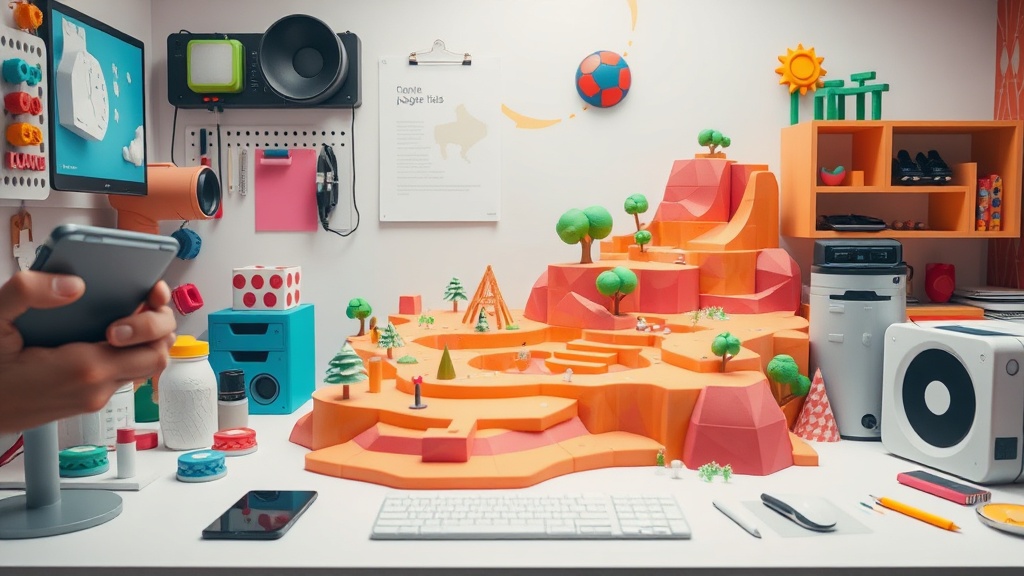 An example of a 3D game world generated from a text prompt by Google Genie 3.