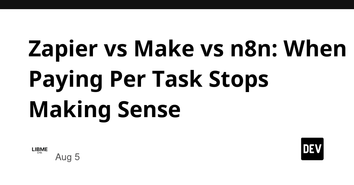 Zapier, Make, n8n: Billing Tipping Points for Task-Based Automation