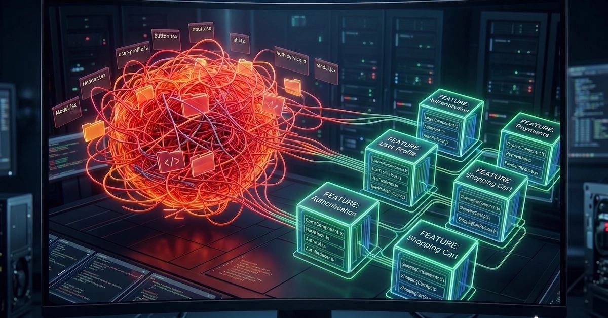 Feature-Based Architecture Solves Component Folder Chaos