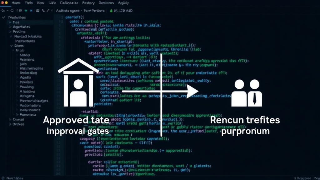 Diagram illustrating the difference between approval gates and human review queues for AI database agents