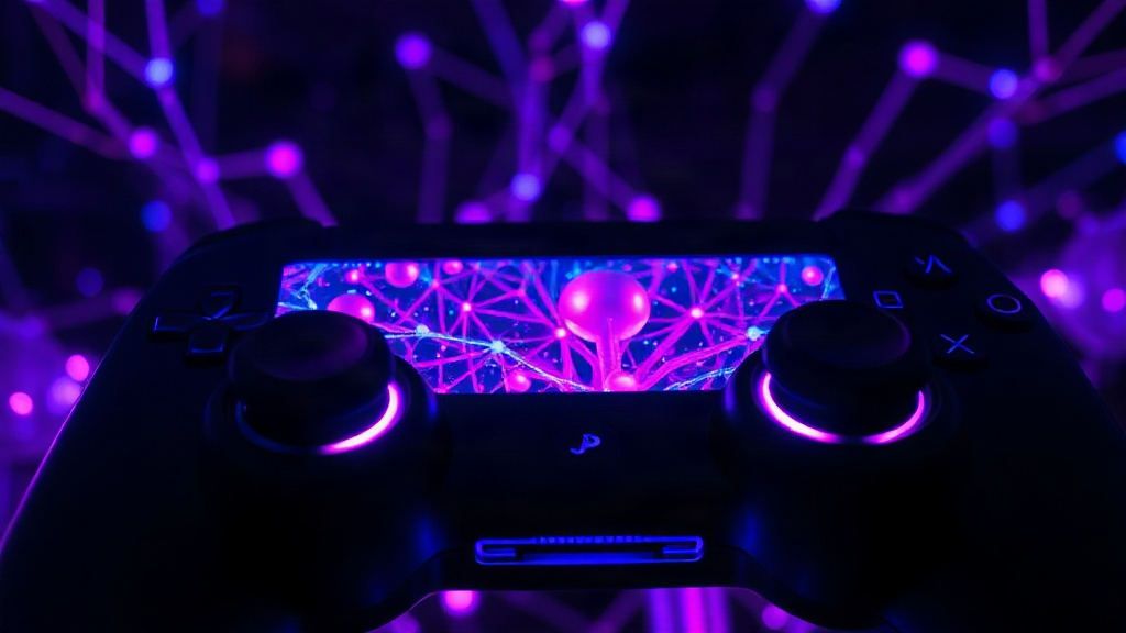 Close-up view of the Steam Frame's custom-designed controller inputs and vibrant display.