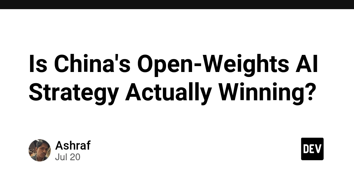 China's Open-Weight AI Strategy Gains Ground Against US Proprietary Models