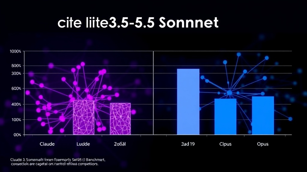 Comparison chart showing Claude 3.5 Sonnet's benchmark scores against competitors.