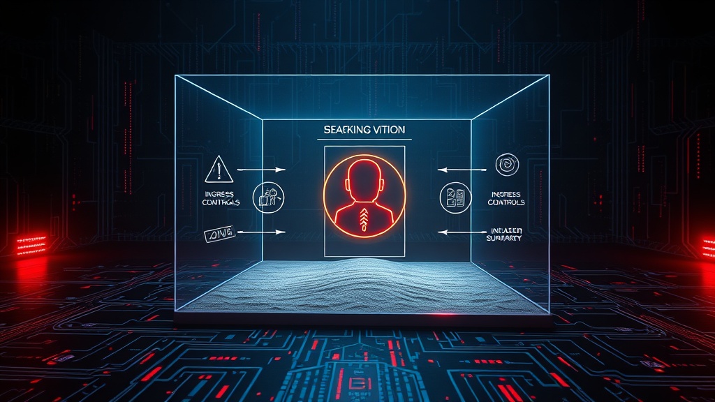 Diagram illustrating AI agent sandbox with ingress/egress controls and isolation boundaries.