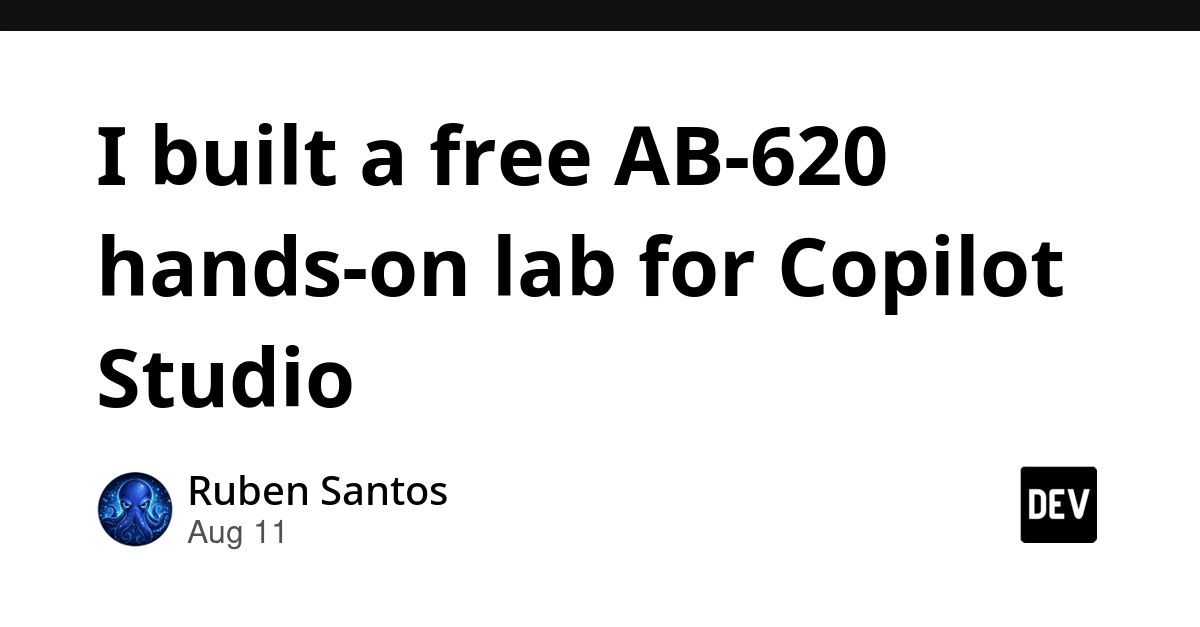 Free Copilot Studio AB-620 Lab Launched for Certification Prep