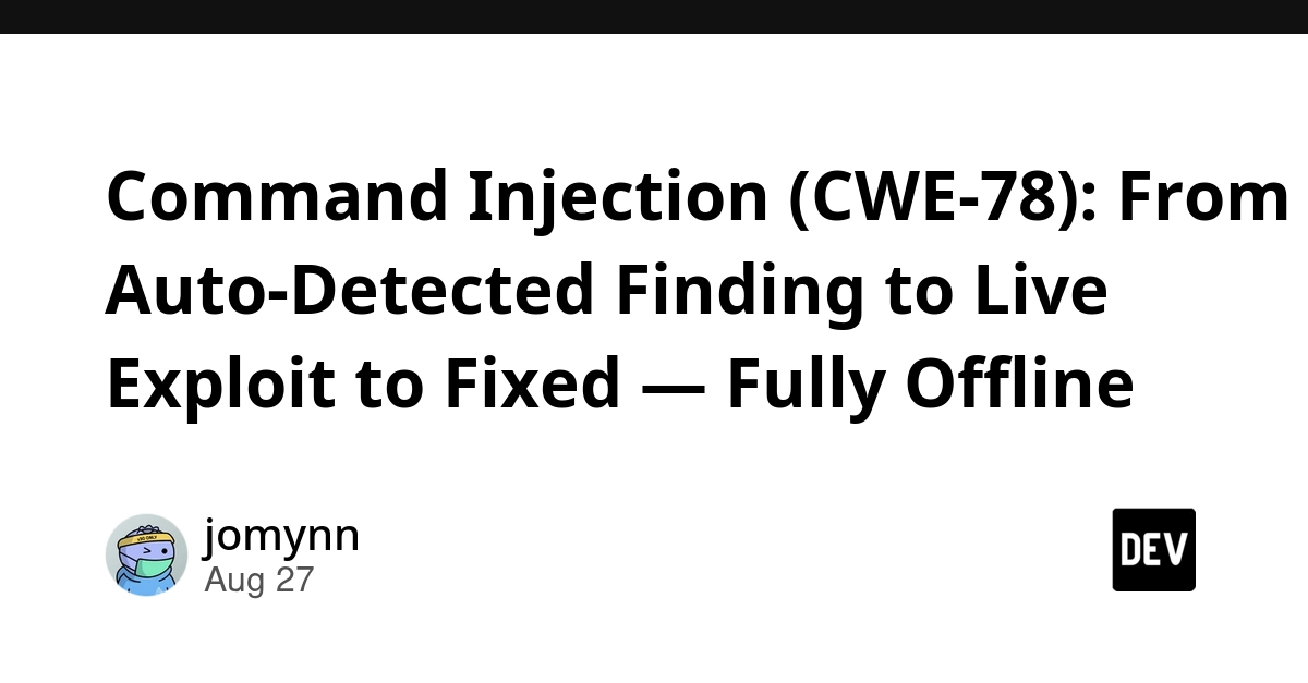 Command Injection Vulnerability Found and Fixed in Offline Diagnostics Tool