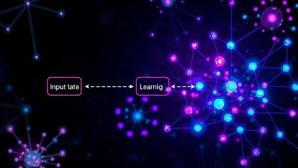 Diagram illustrating the core concept of machine learning: input data, learning algorithm, and output predictions.