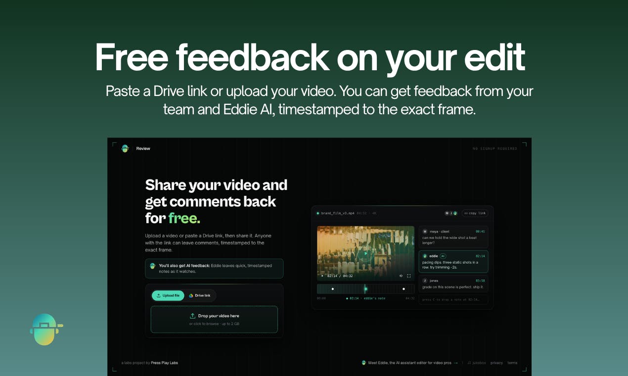 Eddie AI Offers Time-Stamped Video Feedback, Streamlining Creative Workflows