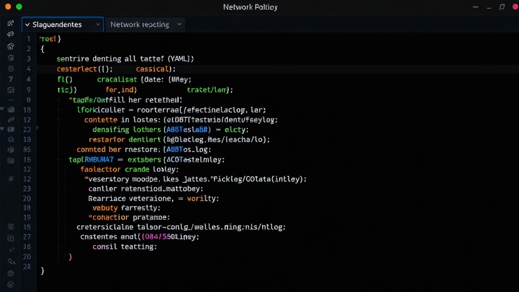 Example of a Kubernetes Network Policy YAML for denying all traffic