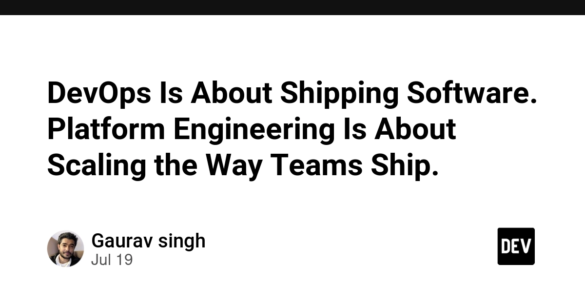 Platform Engineering Scales DevOps: Building Internal Platforms for Faster Shipping