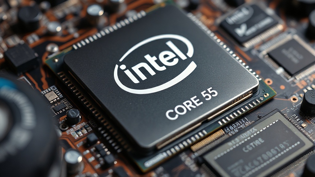 Close-up of Intel Core Ultra 5 250K Plus CPU showing integrated graphics and core architecture