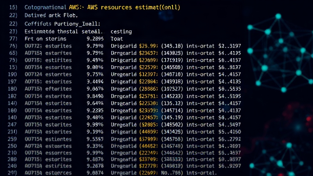 Python script output showing a list of orphaned AWS resources and their estimated monthly costs
