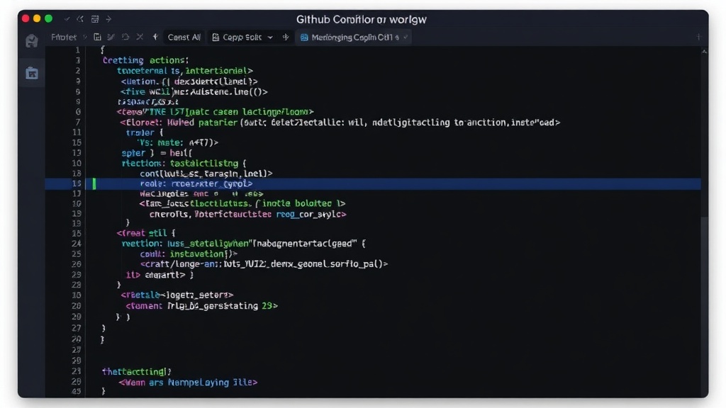 GitHub Actions workflow YAML snippet showing Copilot CLI integration