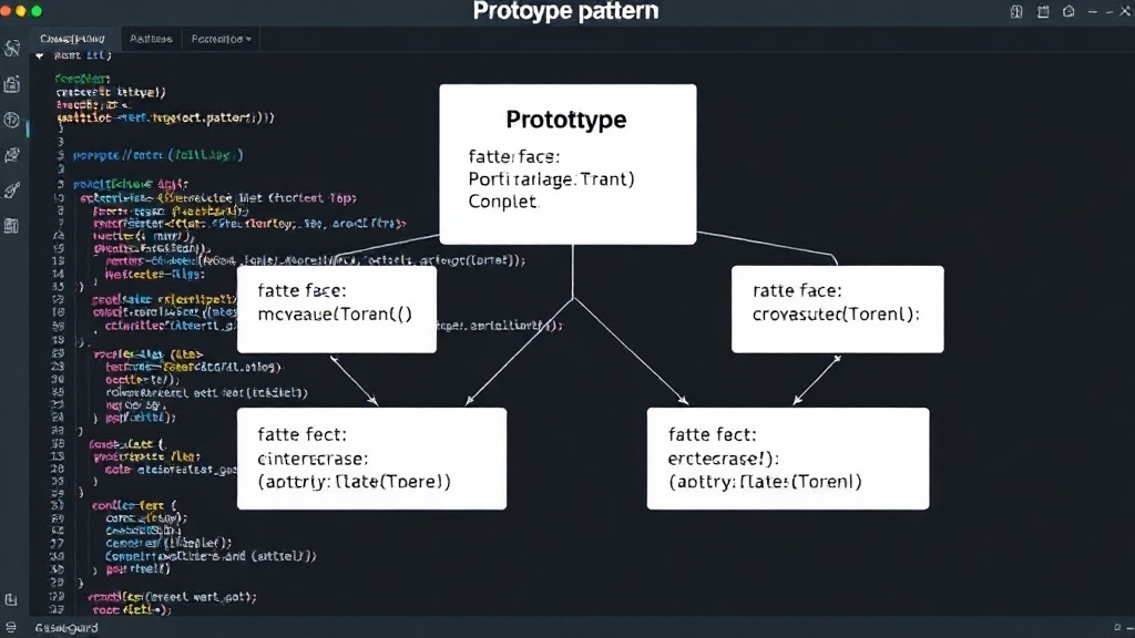 UML diagram illustrating the Prototype pattern with an interface and concrete implementations