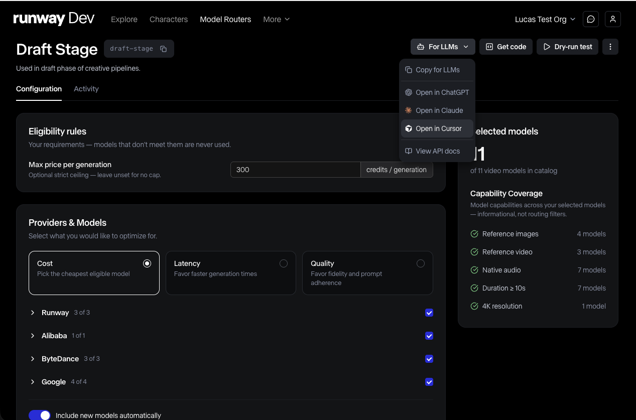 Runway Launches AI Model Router, Aims to Be Generative Media Infrastructure