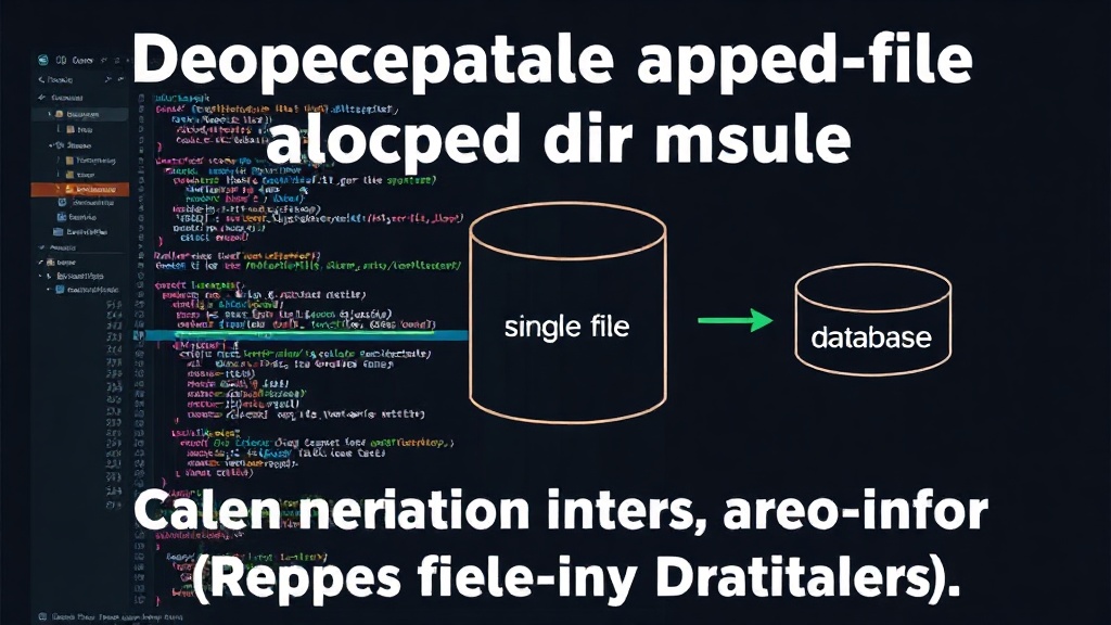 Conceptual diagram of the single-file append-only database architecture for Node.js