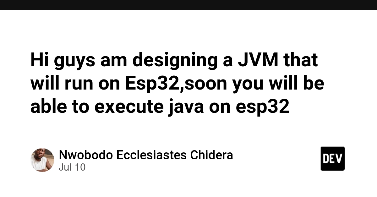 JVM for ESP32: Java Aims for Microcontrollers