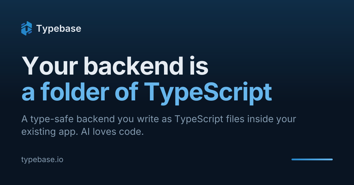 Typebase: Single-Folder TypeScript Backend Aims for Simplicity