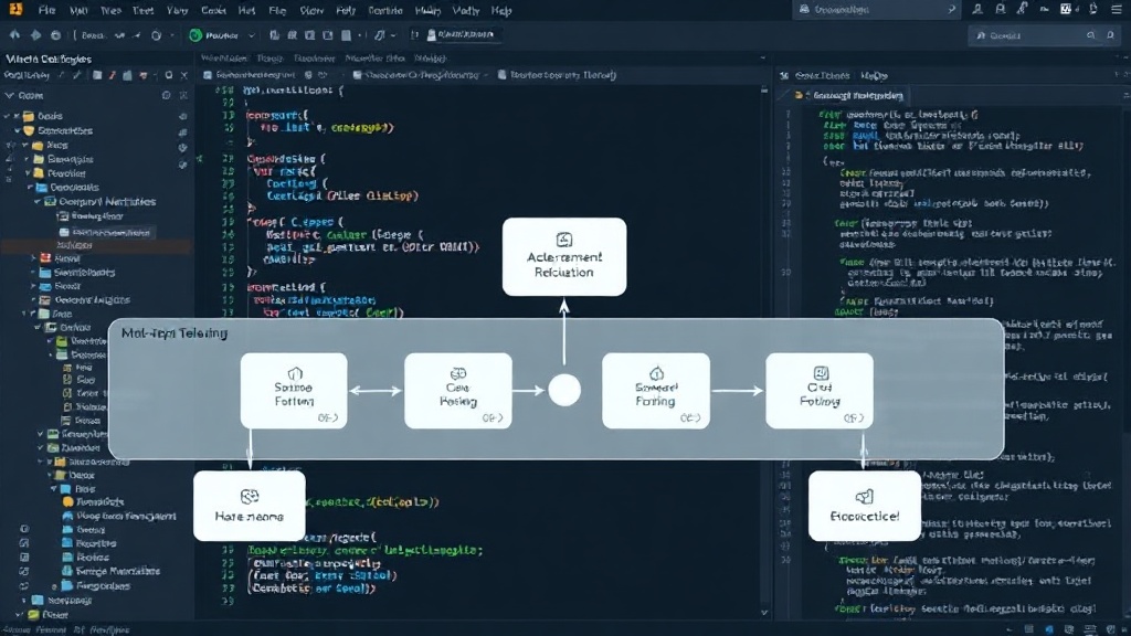 Diagram showing the automated multi-repo release pipeline orchestration