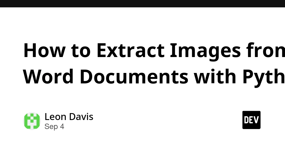 Extract Word Document Images with Python Using Spire.Doc