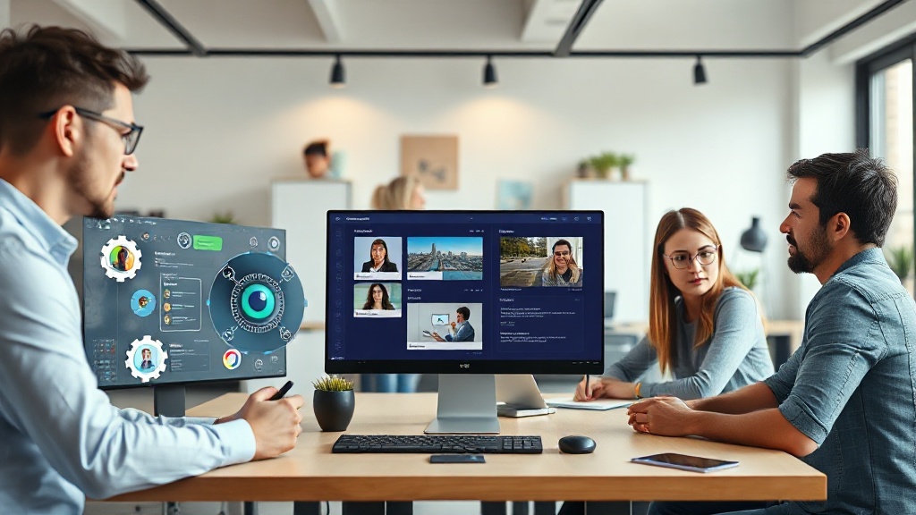 Omniwork desktop interface showcasing integrated AI agents and creative tools
