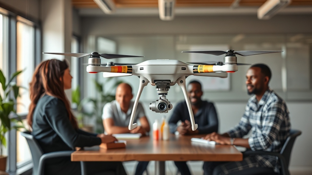 Zipline drone preparing for a medical delivery flight in Nigeria
