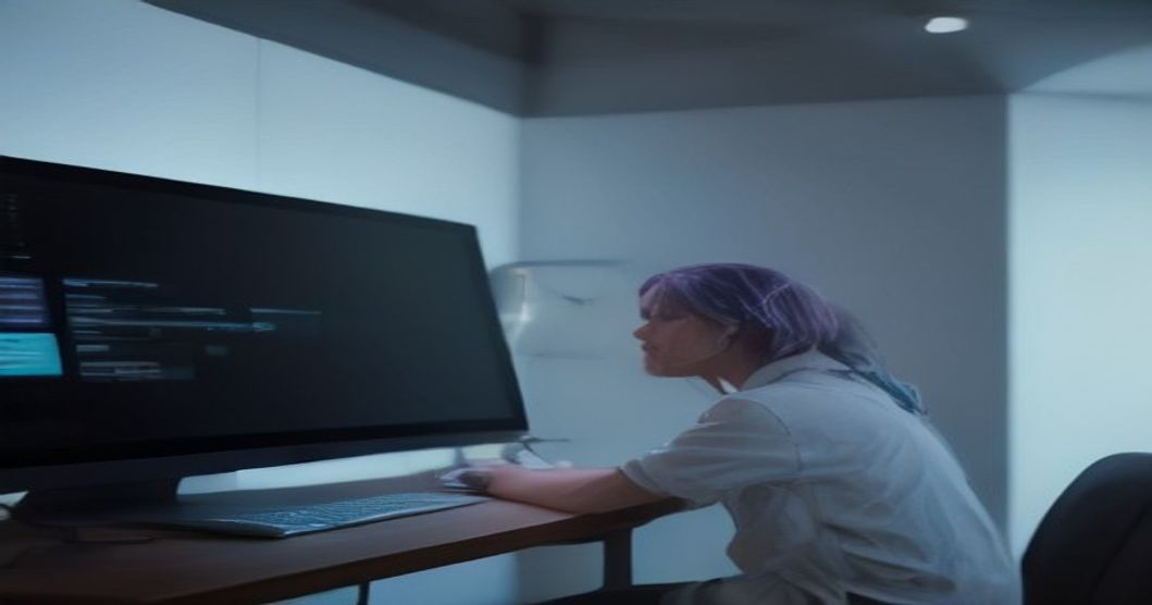 A developer contemplating a screen filled with AI-generated code snippets and ideas