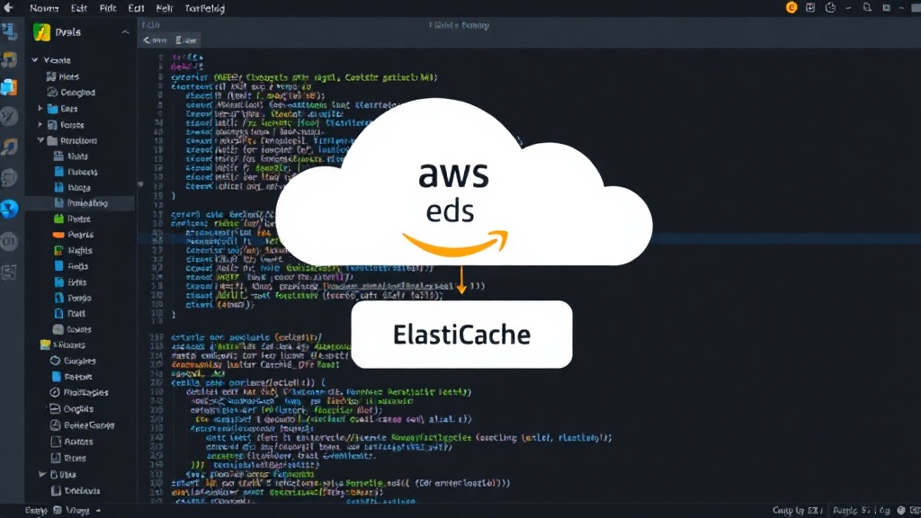 Diagram illustrating the AWS EKS, RDS, and ElastiCache architecture