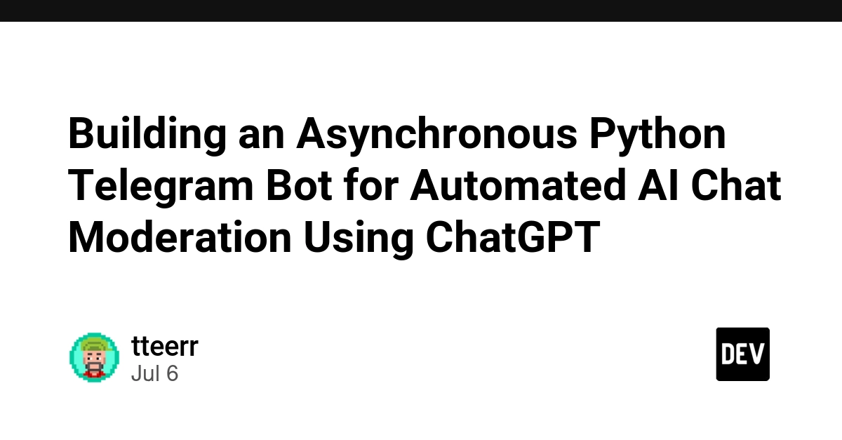 AI Moderation Bot Uses ChatGPT to Tackle Toxic Telegram Chats